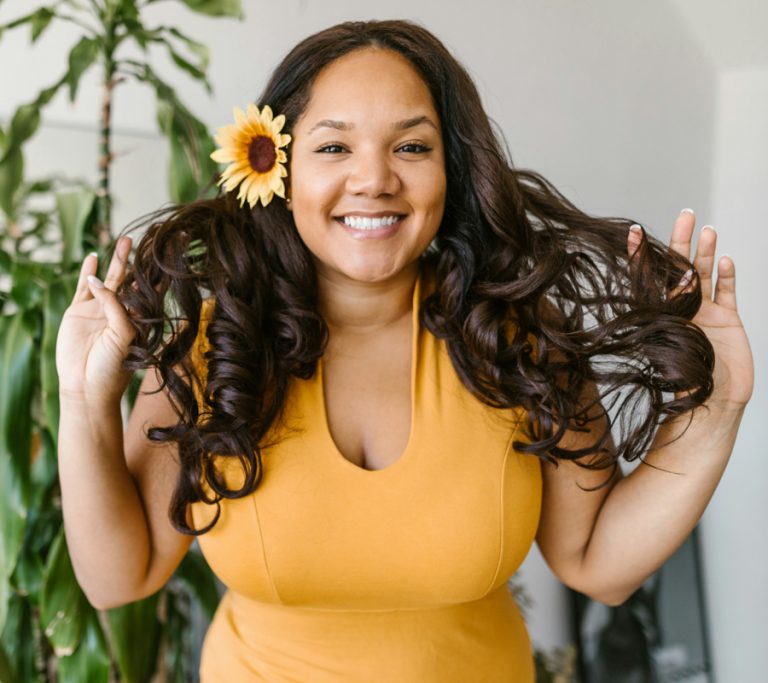 Woman smiling at the camera