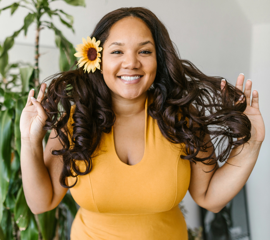 Woman smiling at the camera