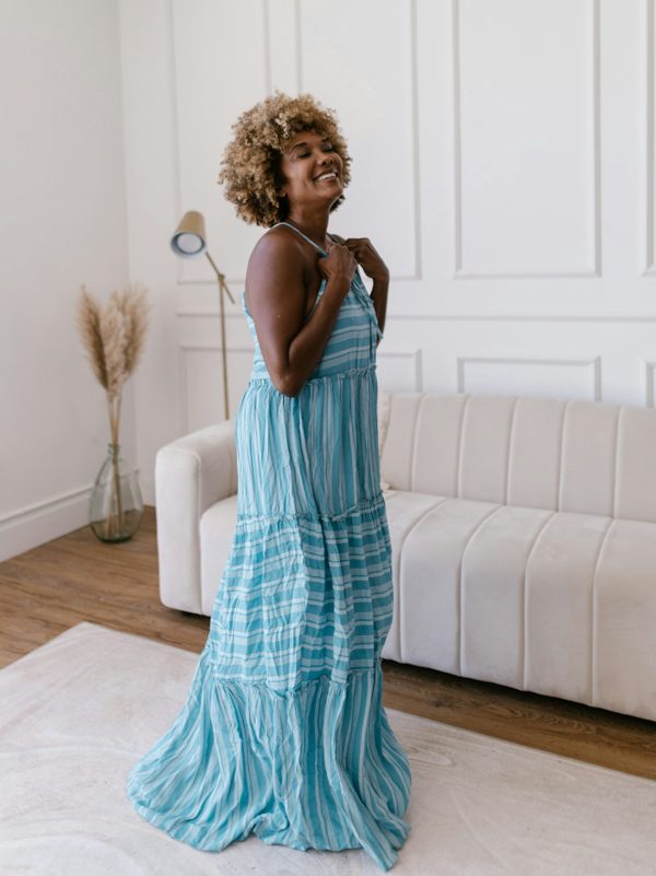 Woman in a Blue Dress