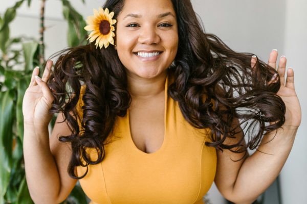 Woman smiling at the camera